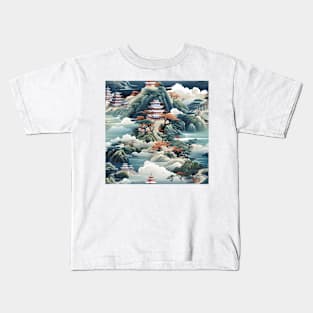 Castles Pattern 11 - China Kids T-Shirt